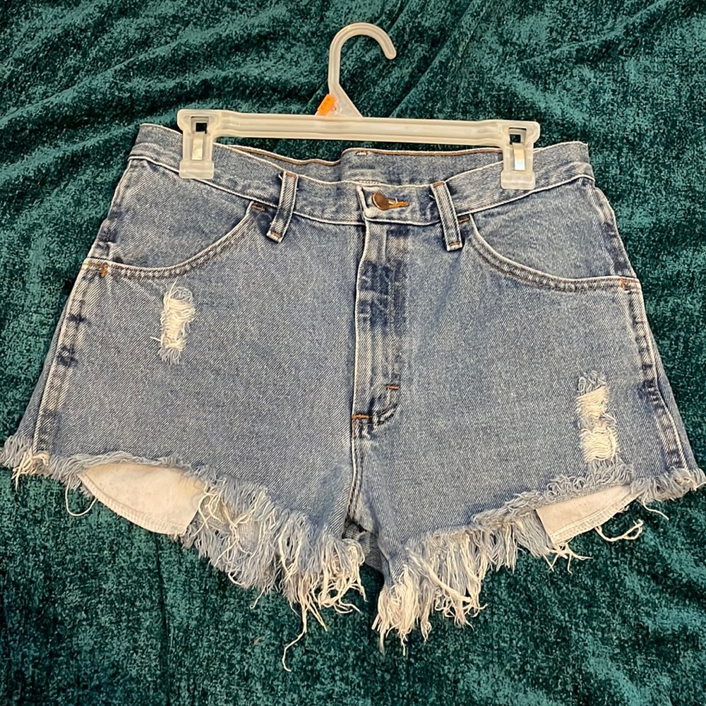 Blue jean shorts